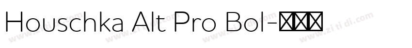 Houschka Alt Pro Bol字体转换